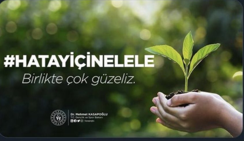 Sayın Bakanımız <a href="/kasapoglu/">Dr. Mehmet Kasapoğlu</a> ‘nun davetini aldık 312 Adet fidanla katkıda bulunuyoruz🌲🌲                Biz de...                                          #HatayİcinElEle