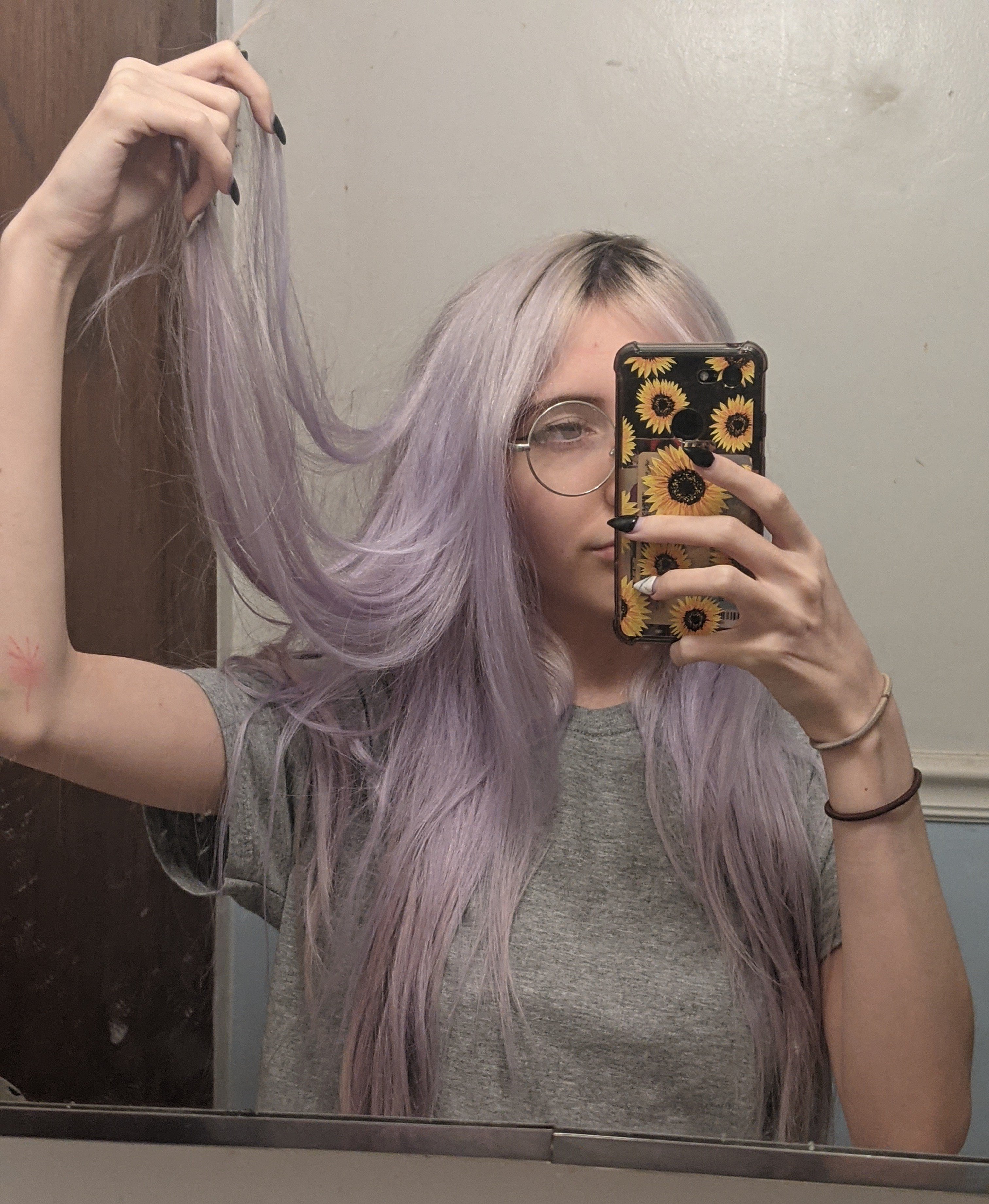 Sweets On Twitter: &quot;Since Im Quarantined For Awhile Now I Decided To  Attempt To Dye My Hair Purple. Not As Purple As I Thought It�d Be But Hey  It Still Looks Cool.