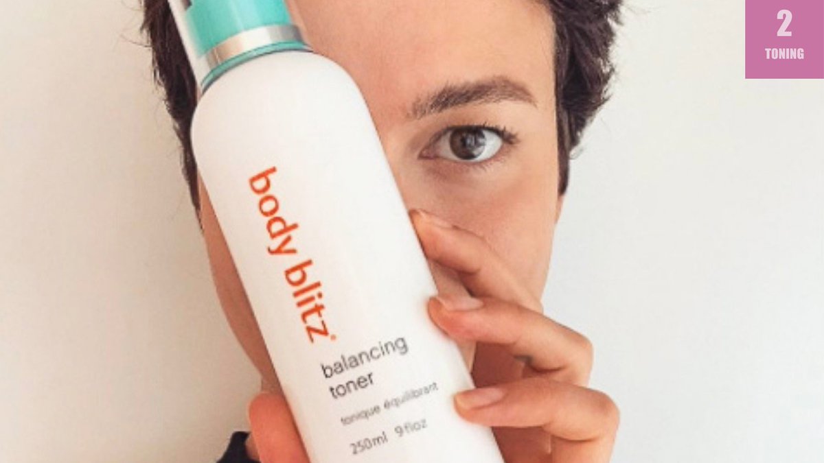 blitzfacialbar's tweet photo. Soothe and restore your skin's pH balance by adding toner into your skin care routine. Our Balancing Toner includes aloe vera, organic argan oil, provitamin B3, vitamin B5 and herbal extracts to repair, calm and hydrate your skin. Shop at https://t.co/y5KfJcIH6H. #BlitzRoutine https://t.co/SPRPOEu4eT