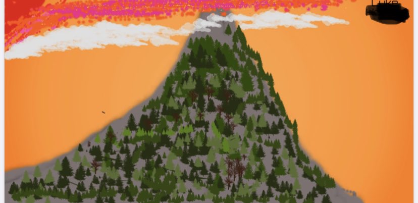 More digital landscapes- this one by Luke H. Always so proud of my artists and their abilities in ALL media!