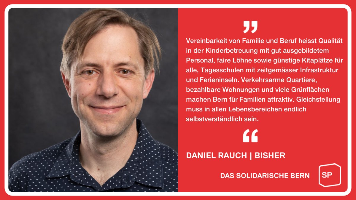 Daniel Rauch, bisher, wieder in den Stadtrat!