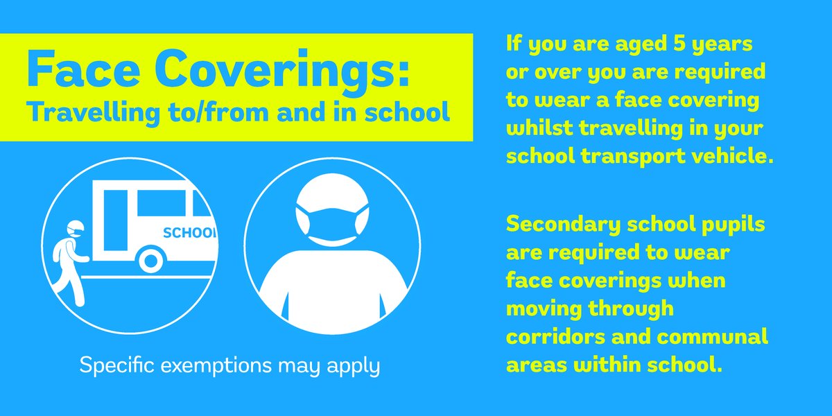 PerthandKinross's tweet photo. A reminder about the requirement for use of face coverings on dedicated school transport and in secondary schools as the new term starts today. 

For further info including specific exemptions, see our website at https://t.co/03VwemzXD8. https://t.co/ltB29FO75C