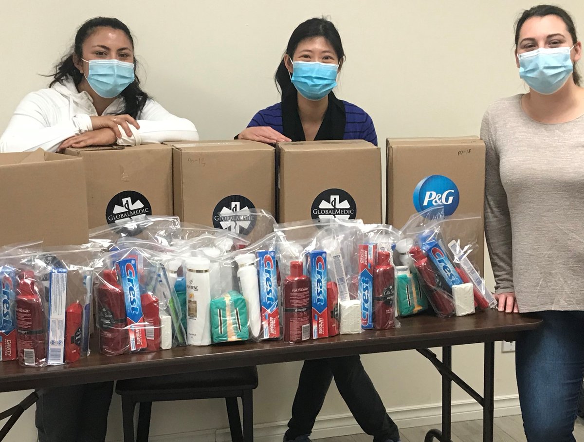 tngcommunityTO's tweet photo. Thank you @globalmedicdmgf for your generous donation of hygiene items. These much needed kits will be distributing to vulnerable #seniors and people who are borderline #homeless. #TOSupport https://t.co/IzEojLENUe