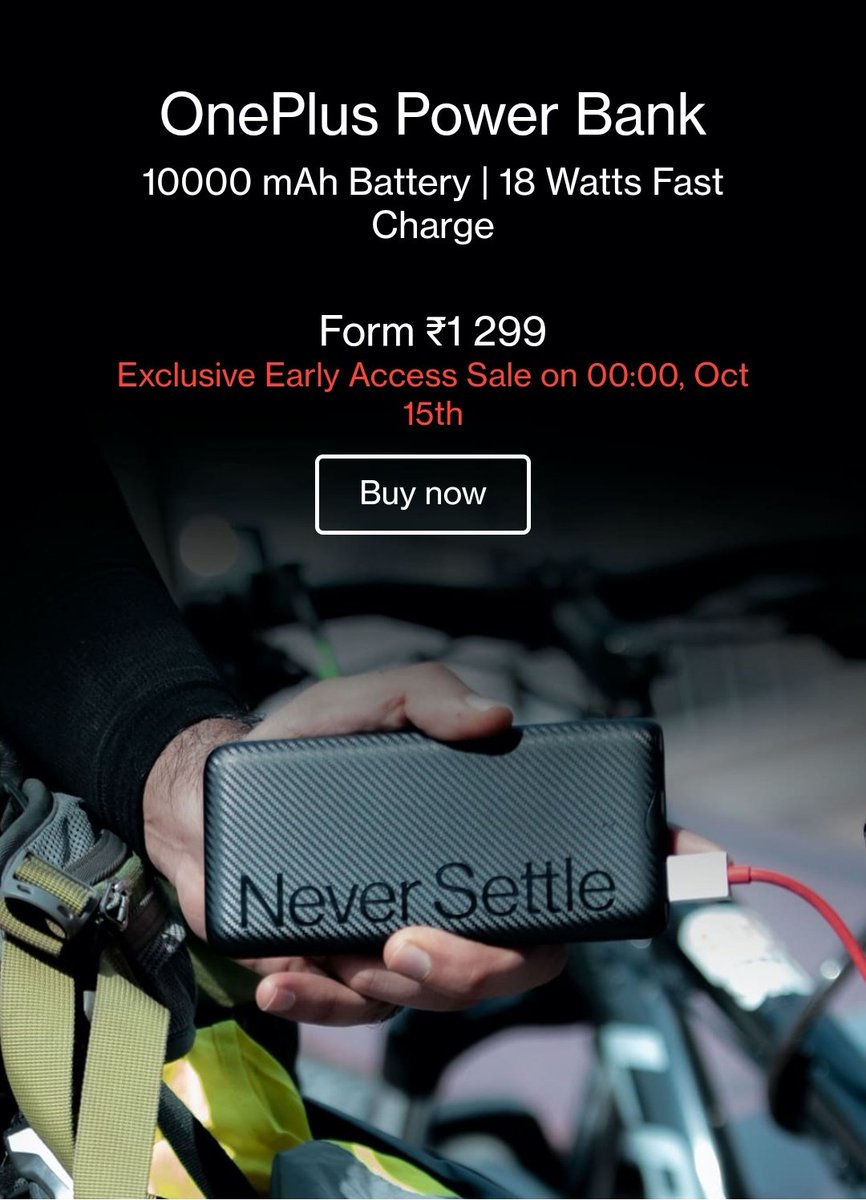 fulltime_techie's tweet image. OnePlus Buds Z &amp;amp; OnePlus PowerBank Indian Pricing,

#OneplusBudsZ: ₹3,190 (Prebook Price:₹2,990)

#OnePlusPowerBank: ₹1,299 (10,000mAH 18W)