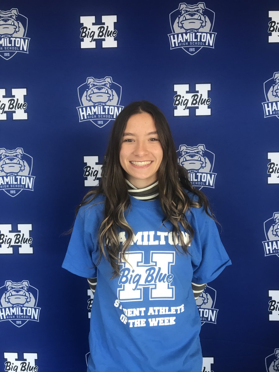 HHSBigBlueAD's tweet photo. Congrats to Senior Hannah Sawyer - Girls Soccer and Sophomore Zoe Horrall - Girls Cross Country, on being nominated and selected as this weeks Student Athletes of the Week!  Brought to you by @WingsOnBrookwd - @Hamilton_CSD GO BIG BLUE! https://t.co/ykMsQ3qu04