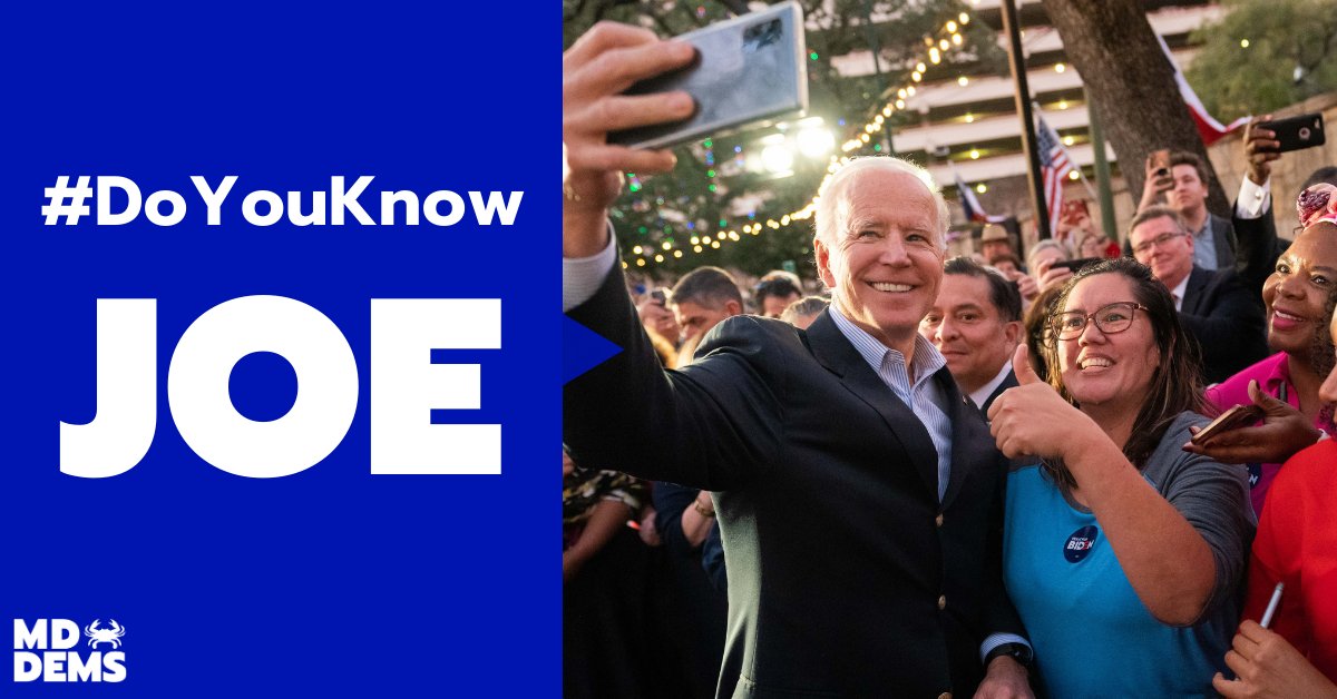 mddems's tweet photo. #DoYouKnowJoe? Did you know that Joe’s plan for the Affordable Care Act will cover access to reproductive health care? Joe will restore federal funding to Planned Parenthood and reverse Trump’s gag rules that withhold federal funding for women’s health care organizations. https://t.co/nFLI7r1HFp