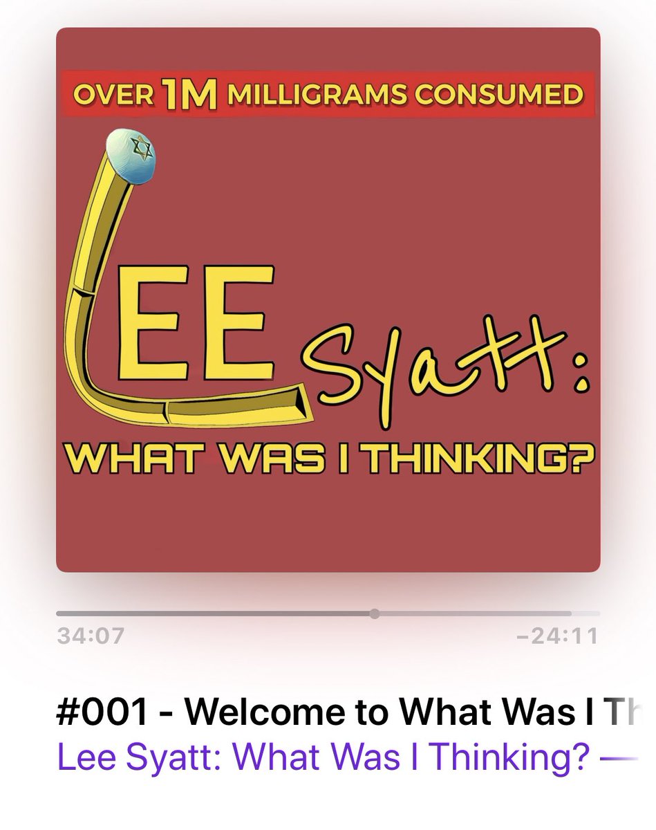 jenicaviolet's tweet photo. Loving the new podcast #WhatWasIThinking @leesyatt ... looking forward to hearing the next episode. #TheFlyingJew https://t.co/5QLEh1cbgg