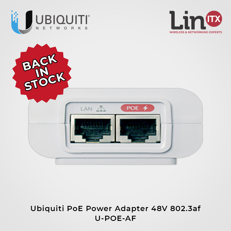 LinITX's tweet image. Need to Power Your PoE Device? Back in stock: Ubiquiti PoE Power Adapter 48V 802.3af U-POE-AF @ubnt #poe #poeinjector #poeadapter linitx.com/product/15407