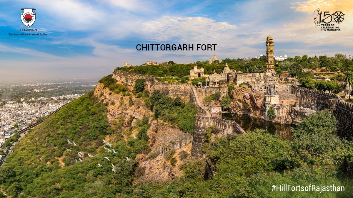 my_rajasthan's tweet image. A stunning tourist destination, the Chittorgarh Fort is the pride of Chittor. This fort is the finest example of the Rajput architecture and one of six other majestic hill forts of Rajasthan. Explore it and get amazed!

#Rajasthan #Travel #Adventure