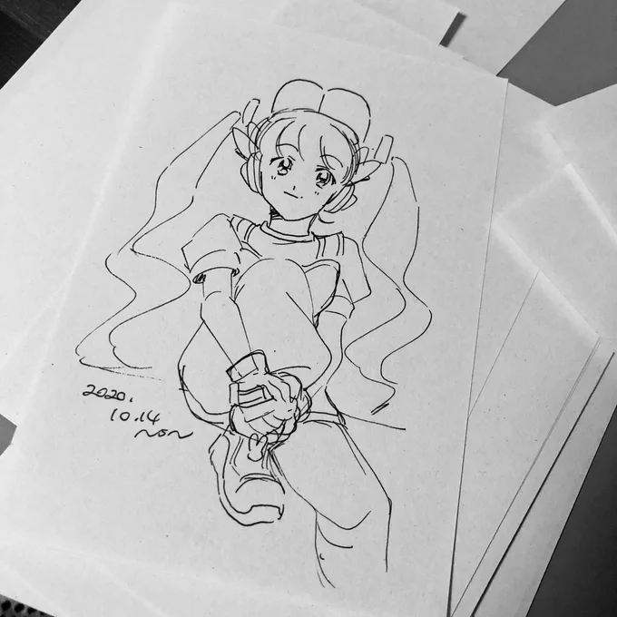 1014

今日も今日とて一発描きです(トレス台が壊れたから) 