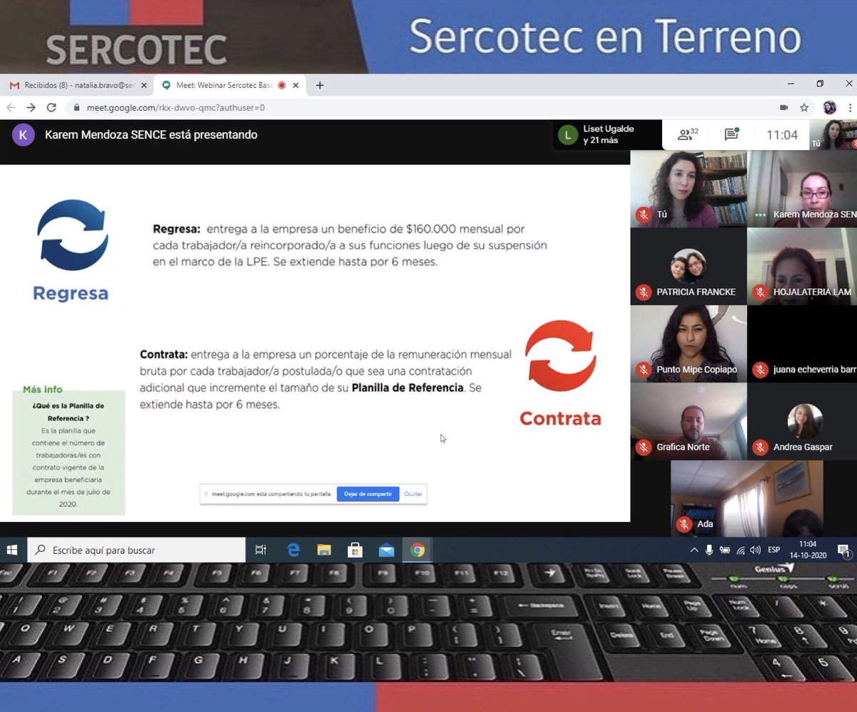 Nuestra directora regional,  <a href="/BassiBravo/">Natalia Bravo 🅱️assi</a> explicó las bases del programa Reactívate Pyme a casi medio centenar de emprendedores de Atacama .
La actividad contó con la participación de nuestro Seremi de economía Manuel Nanjarí!!