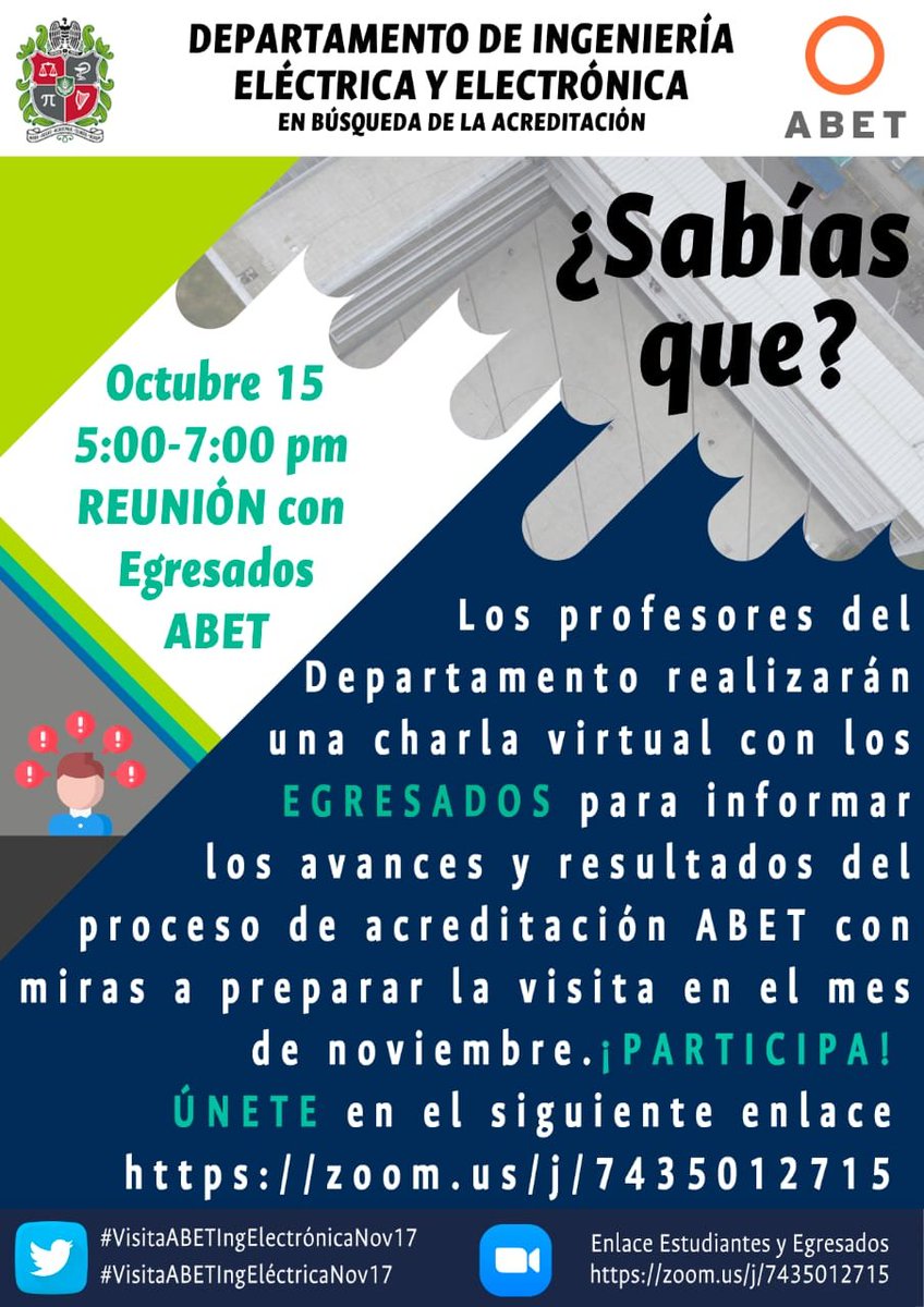 ieeeun's tweet photo. Conectate el jueves 15 de octubre a las 5pm para participar de esta charla:
https://t.co/AqnzQnqK9h https://t.co/BagfoAflIg