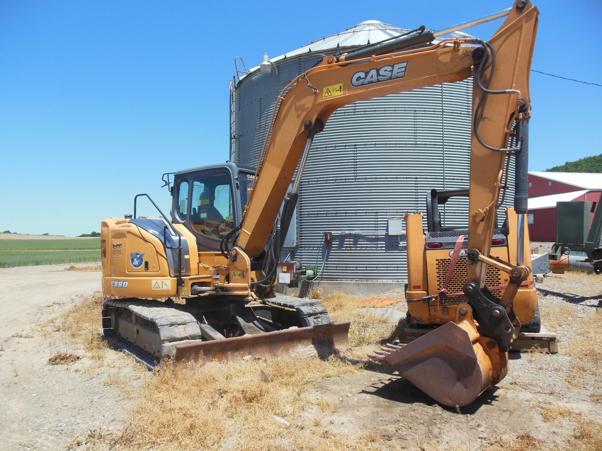 steevesco1's tweet photo. NEW DATES!
3-DAY ONLINE ONLY AUCTION: Oct. 27th-29th, 2020 – DANSVILLE, NY
Highlights: 2005 Case Tractor Loader Model 570MXT
2012 Case Model CX135SR Excavator
2012 Case Model CX80 Excavator
2012 Case Compact Tract Loader Mdl TR270VCTL w/ Bucket Visit website for complete details! https://t.co/kdX0VDojOM