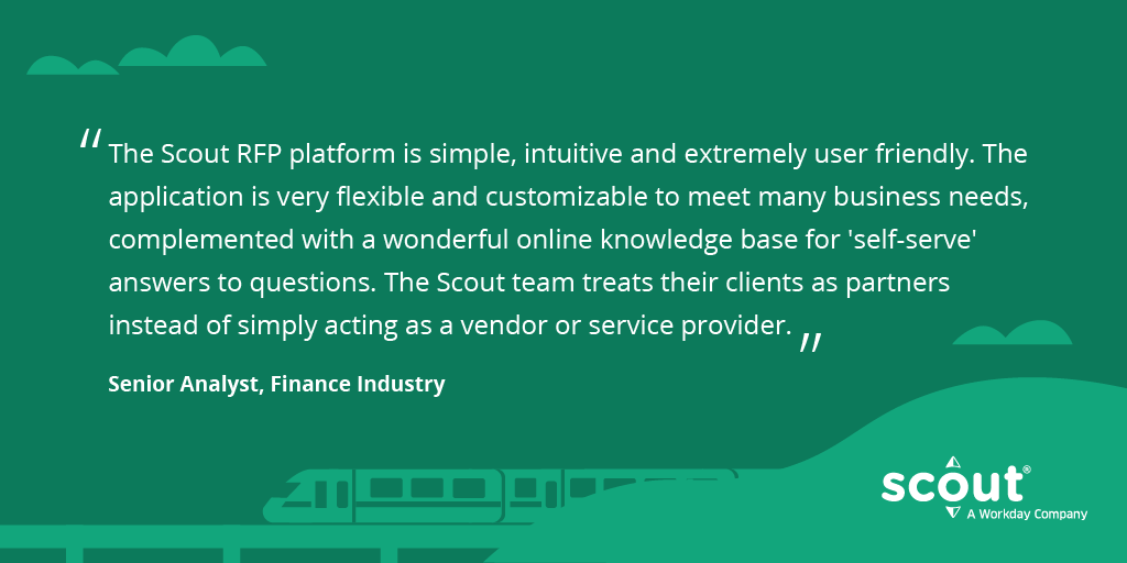 #Sourcing leaders in #financialservices love Scout's configurability and intuitive UI. Find out what your peers are saying in our Gartner reviews. gartner.com/reviews/market…