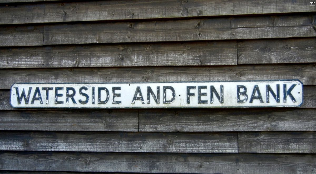 14. And finally, as I turned for home, this road sign caught my eye. Waterside. But the road didn’t run alongside any water. What was (or had been) going on?