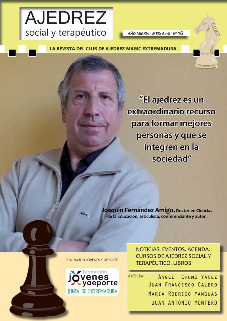 30 ANIVERSARIO (55) de mi trayectoria en #AjedrezEducativo. Este  <a href="/Chesscognitivo/">Juan Antonio Montero</a> integrante de #ajEdu es el que más sabe de #Ajedrezterapéutico. Y doy fe desde que nos conocimos en Buitrago en 2013, después México (2014)...Más info en mi face.
<a href="/MiriamMAjedrez/">Miriam Monreal</a> 
<a href="/leontxogarcia/">Leontxo García</a>