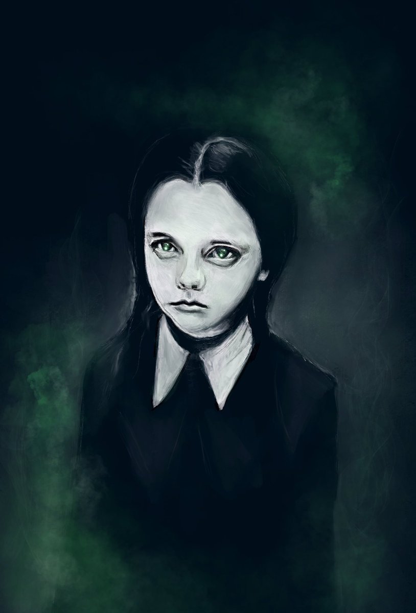 beadysass's tweet photo. #Goretober day 14 ‘Poison’ #wednesdayaddams #christinaricci digital painting https://t.co/eQqRGly58p