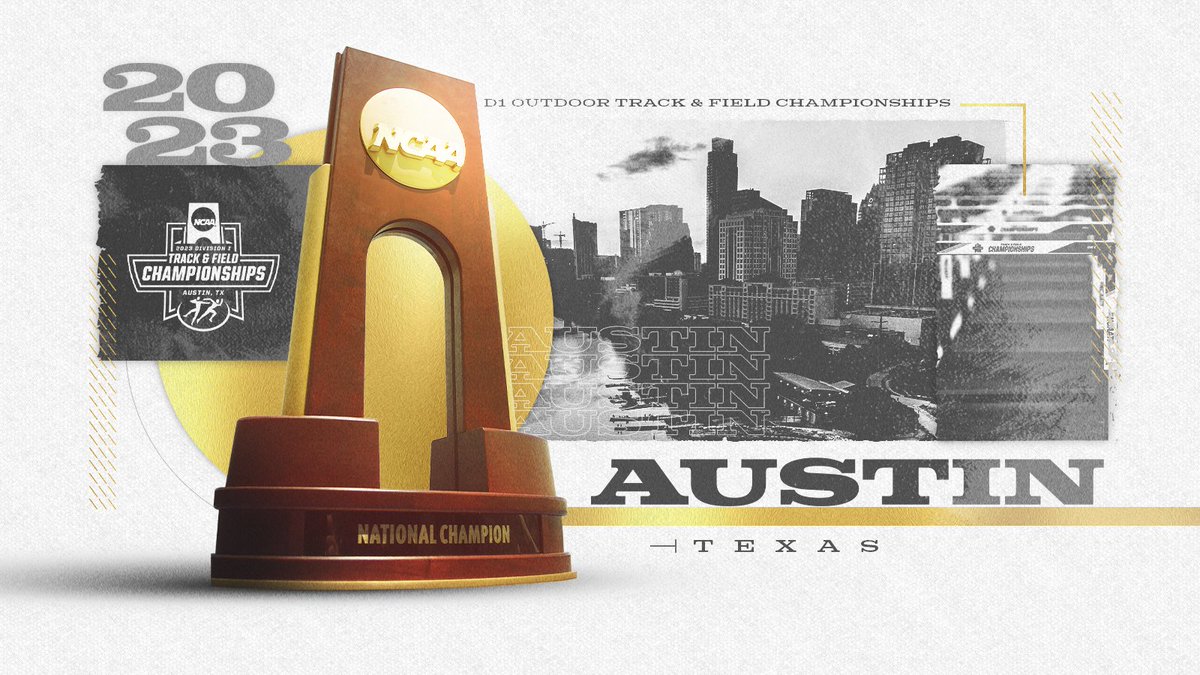 NCAATrackField's tweet photo. Future championship sites announced for the DI Outdoor Track &amp; Field Championships!

𝟮𝟬𝟮𝟯 Austin, TX
𝟮𝟬𝟮𝟰 Eugene, OR
𝟮𝟬𝟮𝟱 Eugene, OR
𝟮𝟬𝟮𝟲 Eugene, OR
𝟮𝟬𝟮𝟳 Eugene, OR

➡️ https://t.co/kptsLhzC5c

#NCAATF #NCAAHost https://t.co/7ZZL0bPSoU