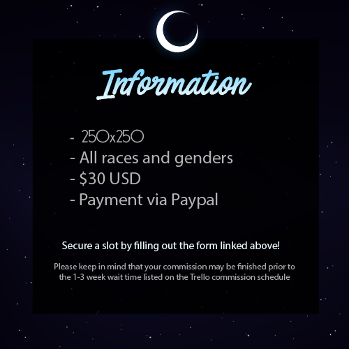 Lunarfall's tweet photo. ✨Commissions Open✨

In order to obtain a slot you can fill out the commission form and await a response!

TOS: https://t.co/YhBiExKLJg
Form: https://t.co/1X8GxWx5ju
Schedule: https://t.co/ypQrjIkOOQ
Portfolio: https://t.co/GiLiw1twBv

I'm grateful for your support 💕 https://t.co/Ay9eXCsm1O