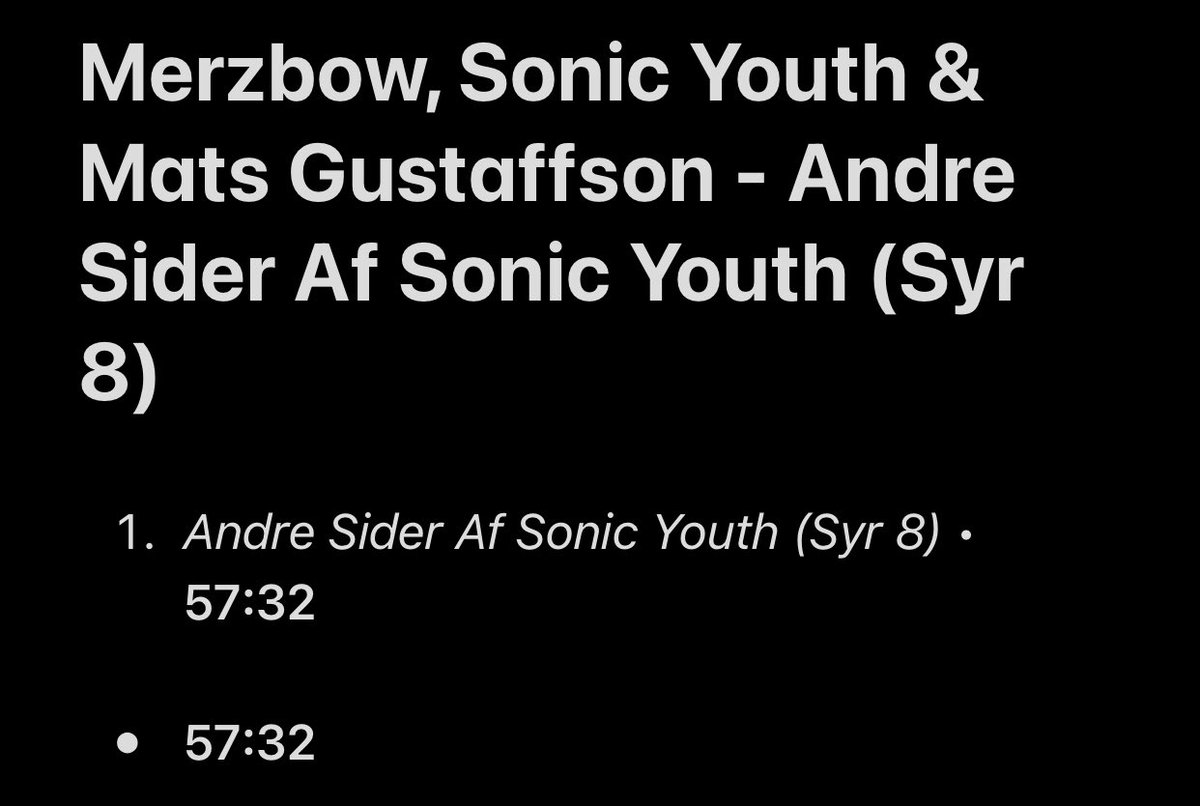 52/108: Andre Sider Af Sonic Youth (Syr 8) [with Sonic Youth & Mats Gustaffson]Yes. Yes. Yes. That’s the kind of stuff I want to hear from Merzbow. The alchemy between these musicians is really great and creates an Avant-Garde record absolutely stunning.