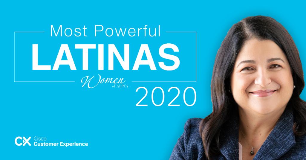 CiscoCX's tweet image. The Association of Latino Professionals for America (@ALPFA) has recognized our very own inspiring leader, @MariniMartinez as a technology visionary on its Most Powerful Latinas list! Congratulations, Maria—we are so lucky to have you! cs.co/6012GNny0 #MPL2020