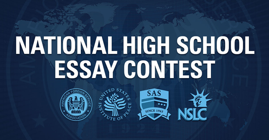 afsatweets's tweet photo. We are thrilled to launch yet another year of our national high school essay contest! Thanks to our great partners, @USIP and @SemesterAtSea. Check out this year's topic at https://t.co/leN91iBMNN. #afsaessaycontest https://t.co/IM7Krxd9Wt