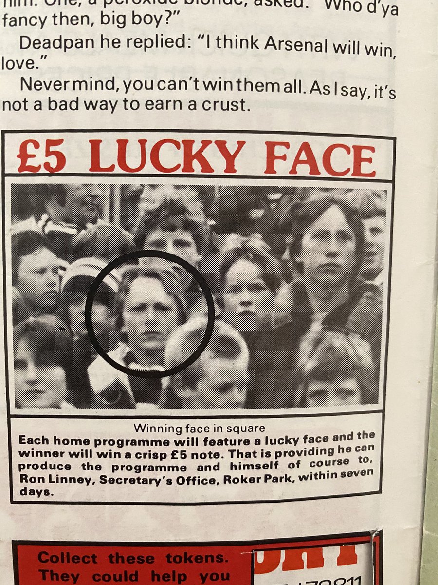 blightey's tweet photo. @RokerReview Back in the day of the Lucky Face, I won a crisp £5 from that programme. Happy Days, well if I wasn’t having my photo taken when Sunderland were losing to ‘boro 0-1. https://t.co/DCSqbaP5XJ