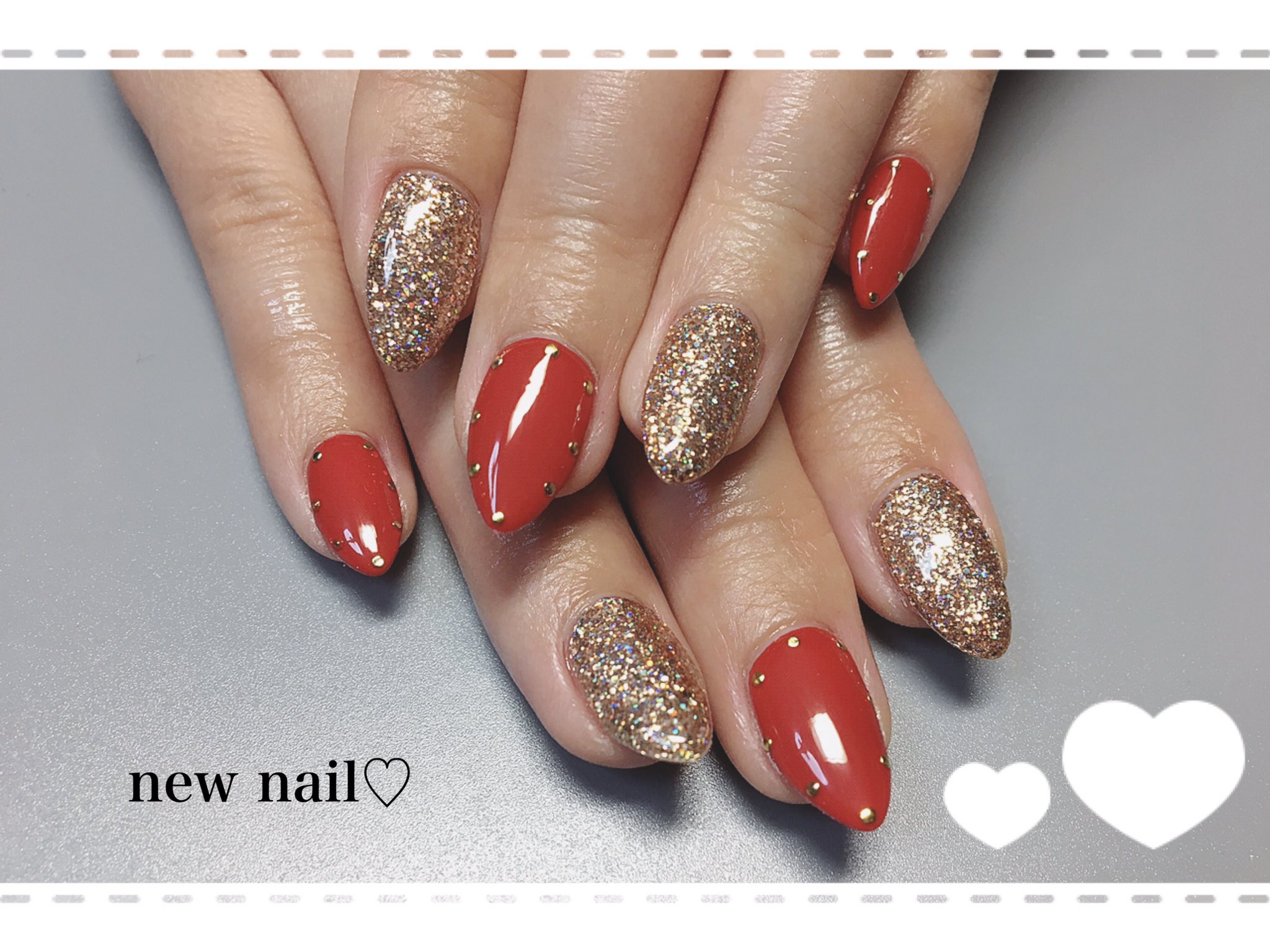 米川真里絵 Na Twitteru 赤とゴールドの組み合わせ好き Nail Newnail ハンドネイル 赤ネイル 秋ネイル ラメラメ ゴールド ジェルネイル 自爪ネイル Mito Belinda T Co 3cyyfsfkiz Twitter