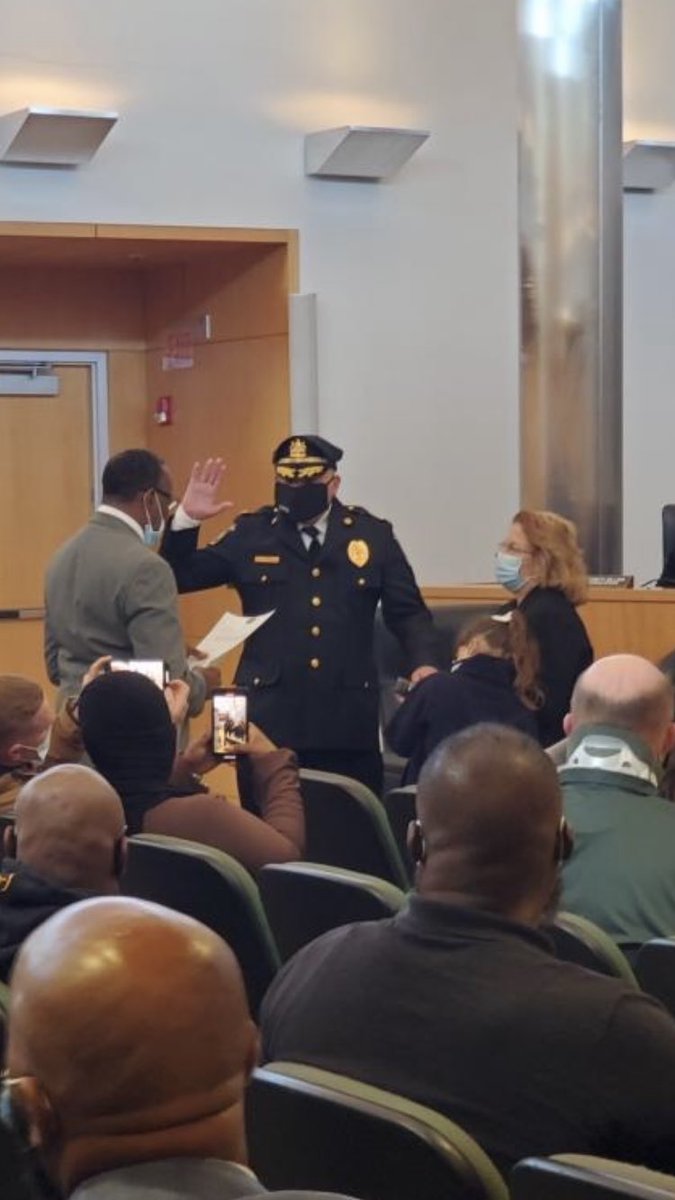 Steven Gretsky was sworn in today as Police Commissioner of the Chester City Police Department. Members of The Chief’s Association were on hand to congratulate him. <a href="/CityChesterPA/">City of Chester</a>