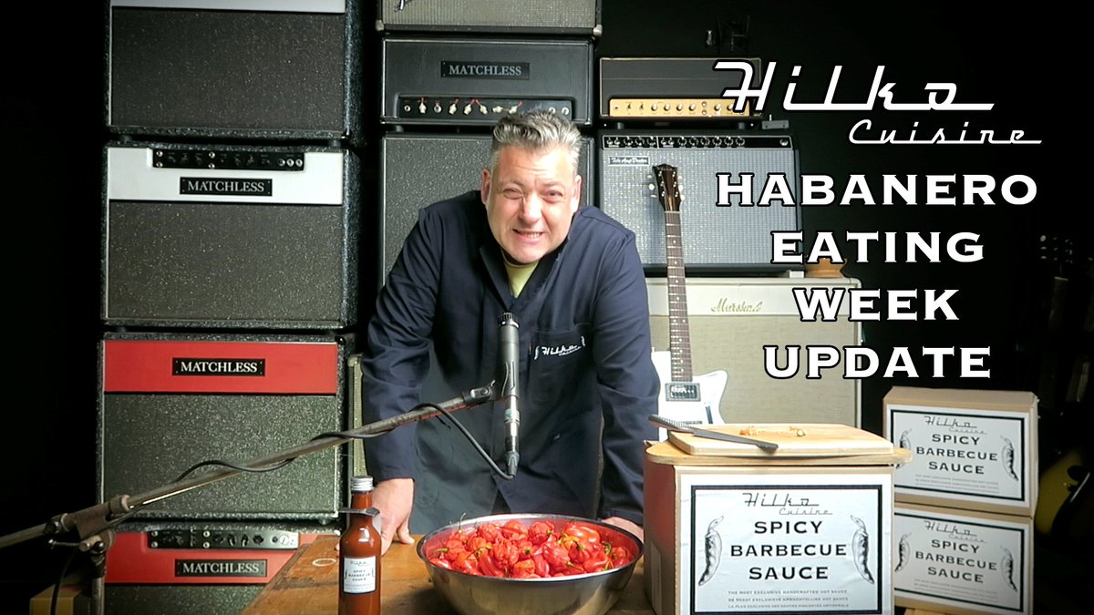 HilkoGuitars's tweet photo. Eating a Habanero chili and week update by Hilko Cuisine #GuitarMakersFood https://t.co/pwMRAVlTjs via @YouTube https://t.co/eXVDKzq4W2