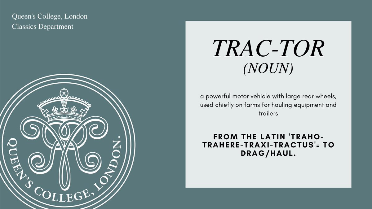 QueensCollegeW1's tweet image. It's Wednesday, so it must be time for the Word of the Week from our Classics Department! #WednesdayWisdom #WednesdayWordoftheWeek