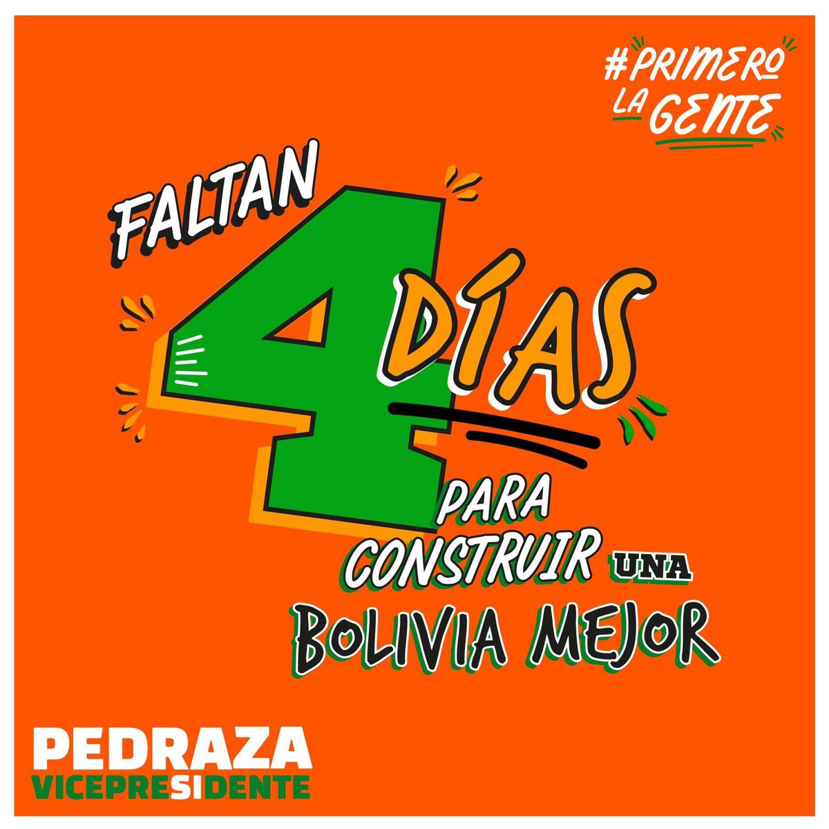 GpedrazaM's tweet photo. ¡Faltan 4 días para hacer historia!#PrimeroLaGente https://t.co/6Sx6q8QLec