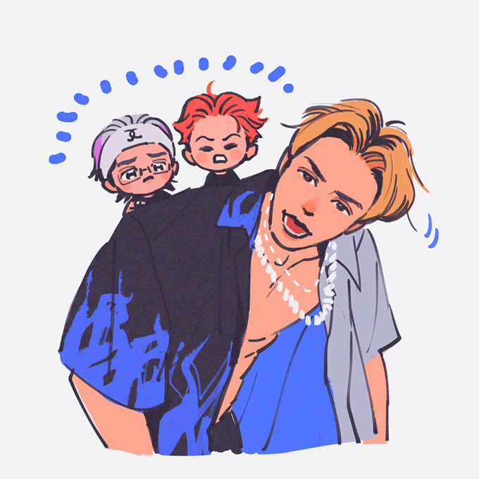Misfit、ジャニさんの後ろに可愛いの居たな…という絵 