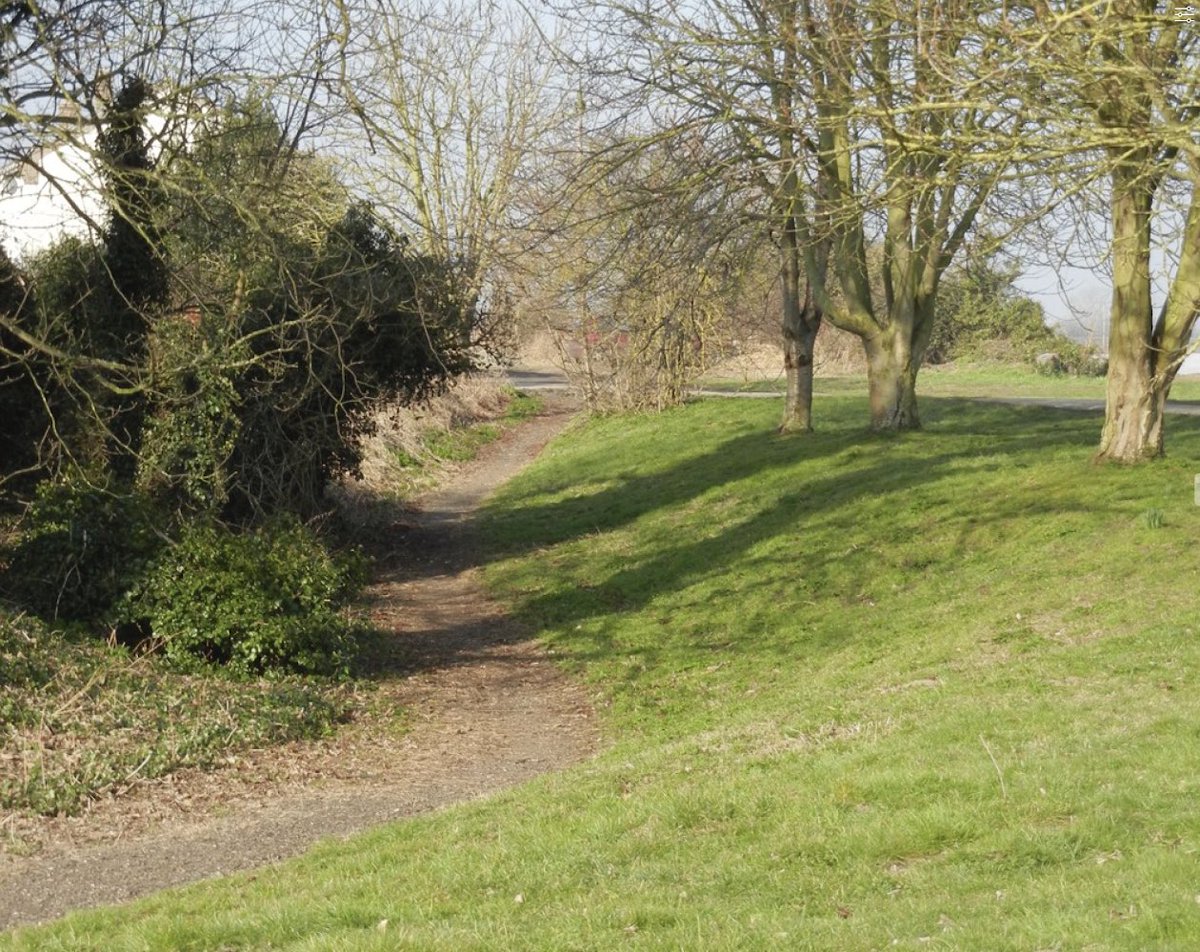 23. .. so that the ditch along its edge was preserved; and (3) the ditch itself - all that remains of the catchwater drain which once looked like this one at Reach. AND still a public right of way, just as the catchwater had also been too.