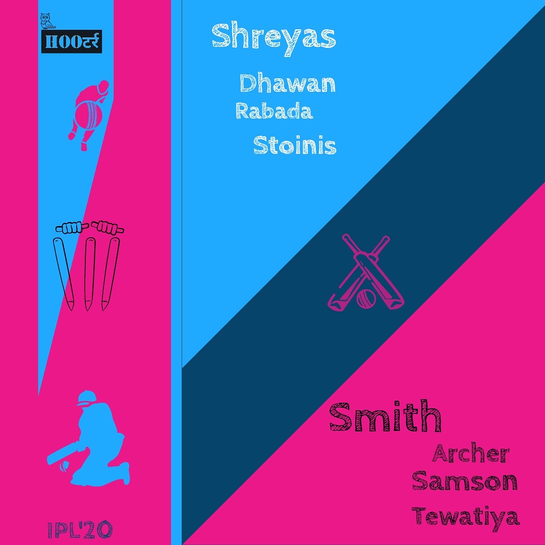 HOOTr_G's tweet photo. IPL 20
With HOOTr
.
.
.
#IPL2020 #IPLinUAE #IPL #DelhiCapitals #RR 
#DCvsRR #RRvsDC #BenStokes #PrithviShaw #rabada #shreyasiyer #Cricket https://t.co/CGal370xCE