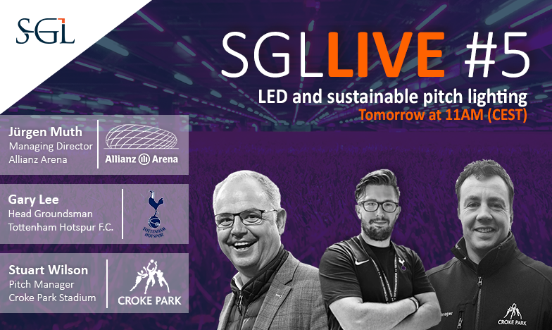 SGLsystem's tweet photo. It's going to be busy tomorrow during LIVE #5: LED and sustainable pitch lighting! Thank you to everyone who signed up so far.

To those who haven't registered yet, don't miss out and join us on tomorrow's session 👉 https://t.co/9V4vR6PNOF https://t.co/LtUkYZdyPU