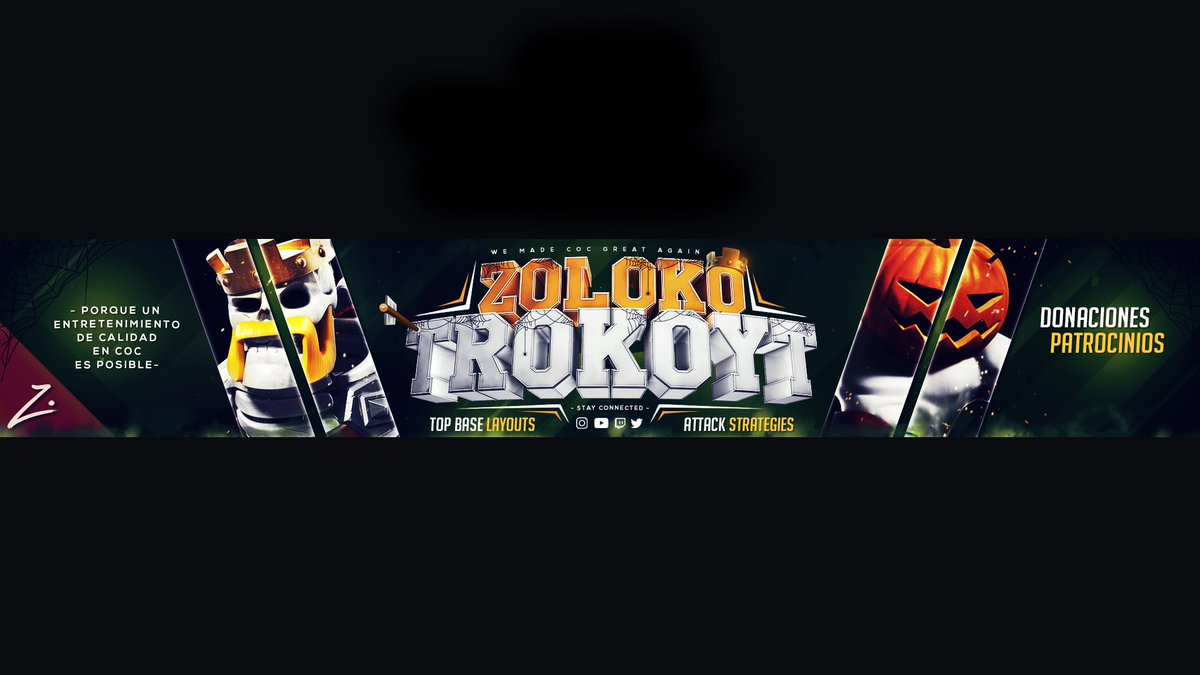 Ya tenemos la INTRO y los BANNERS de Twitter y Youtube acordes a la NUEVA TEMÁTICA de HALLOWEEN 💀🎃🎃