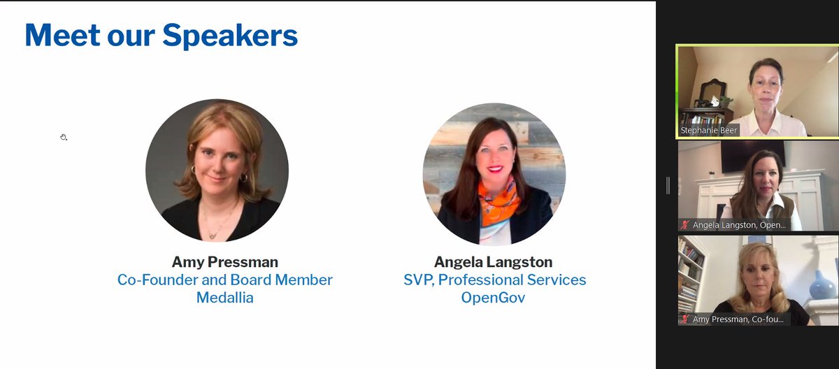 OpenGovInc's tweet photo. Day 2 of #OpenGovTransform is off!
Join the keynote happening now with former Medallia Co-founder, current OpenGov Board Member, @amypressman3 and Senior Vice President of Professional Services at OpenGov, Angela Langston - https://t.co/yECT3ililA https://t.co/dUCR9mIuKh
