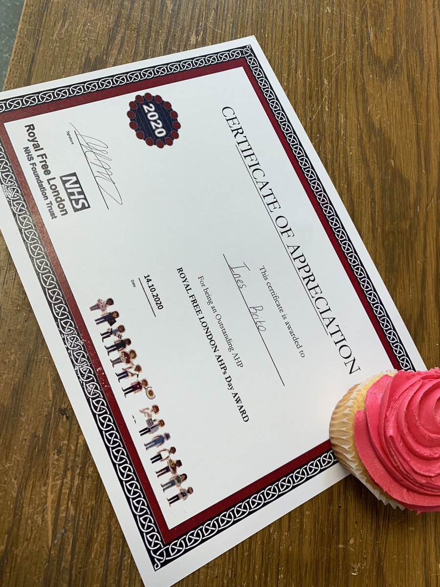 Happy AHP day to all my fellow colleagues!! #AHPsDay <a href="/anniePTpallcare/">ann bryan</a> <a href="/rachelnandy/">Rachel Nandy</a> @debs_OT <a href="/ais_d/">aisy d</a> <a href="/lindzOT/">Lindsay Sanders</a> <a href="/Glacksie/">Rosie Skrypak</a> <a href="/RoyalFreeNHS/">Royal Free London</a>