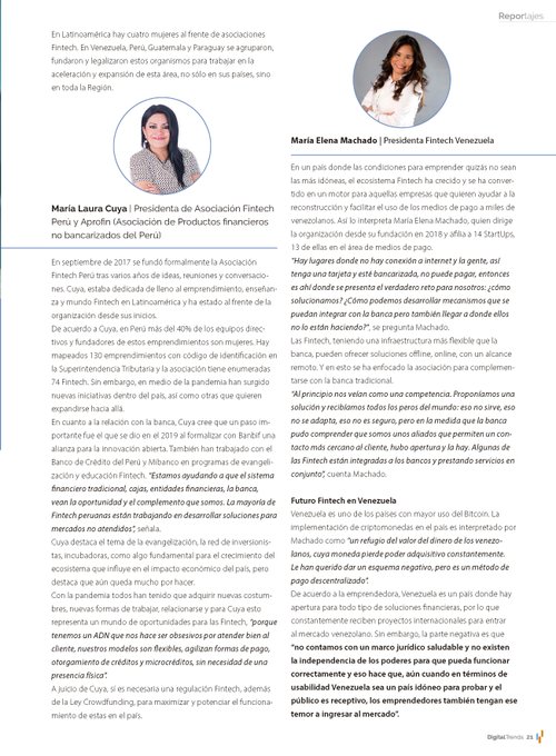 <a href="/DigitalBankLA/">Digital Bank LATAM</a> 

#DigitalTrends #Entrevista a 4 mujeres del ecosistema #Fintech en #Latam y su visión de oportunidades de crecimiento que se abrirán para la industria a pesar del #Covid_19  🏃🏻‍♀️🌎💪🏼🚀🪐☀️🌳

👉 ebankingnews.com/destacados/el-…

<a href="/FintechIberoAme/">Fintech IberoAmerica</a> <a href="/guatefintech/">Asociación de Fintech de Guatemala</a> <a href="/veFinTech/">ve.fintech</a>