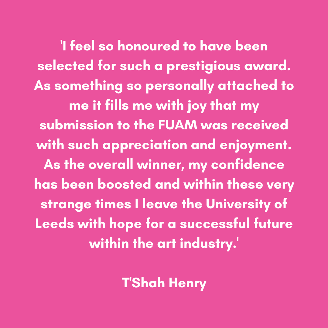 LULGalleries's tweet photo. And the #FUAM2020 winner is...

T'Shah Henry from @UoLDesign🎉

T’Shah’s work 'Symbiotic Systems' and ‘Becoming Other’, invites the audience to consider their place in nature, and the intimate exchanges we share with it.

View all the finalists' work here: https://t.co/KdCsWfTHWK https://t.co/YJIihnnMAz