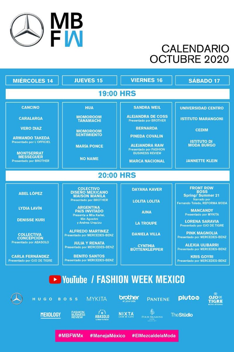 LucyLara_Art's tweet photo. Mucha moda y MUY MEXICANA. No te pierdas @fashionweekmx con la participación de @lydialavin @alejandraraw @montsemesseguer y muchos más 👏🏻👏🏻👏🏻👏🏻 @beatrizcallest
#modamexicana #fashionweekmexico #lydialavin #montserratmesseguer #alejadraraw #talentonacional https://t.co/1rTu6JoS0e