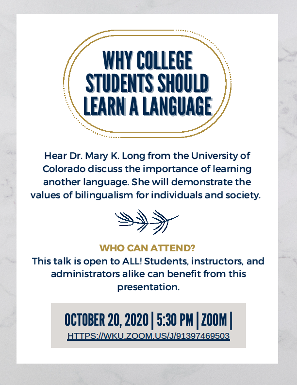 Poolelinguist's tweet photo. Discover why learning another language is so important
@WKUModLang @WKUPcal @WarrenCoSchools @BGDN_edbeat @BGISD @SKY_NewEvents https://t.co/6j2cZFSSkD