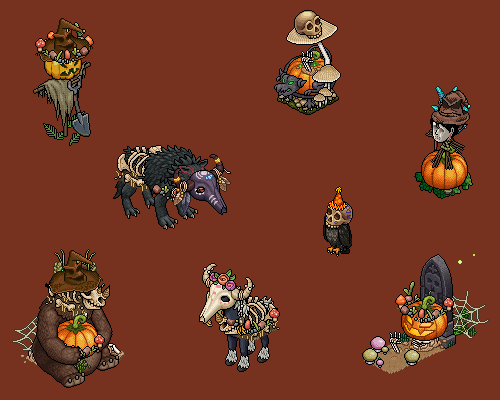 𝟙. 🧙‍♀️Witchcraft shop

𝟚.🕸️Beautiful little bewitched monsters !

 ❱❱ On habbix.ws
｢<a href="/Habbix_France/">Habbix</a>｣