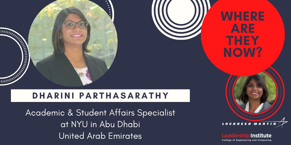 Where Are They Now is a social media series that highlights our alumni. Today we feature, Ms. Dharini Parthasarathy who is an Academic &amp; Student Affairs Specialist at NYU in Abu Dhabi.  bit.ly/MuLdrshipDhari… <a href="/LeaderLouise/">Louise Morman</a> <a href="/sukumaran/">Sooraj Sukumaran</a> #changeminded #leadership