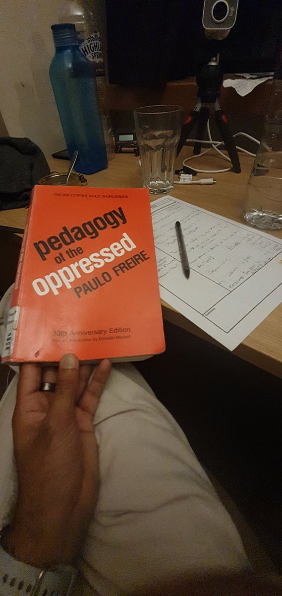 Mr. Mistry (@AtishMistry) on Twitter photo 14/10/2020 19:18:34 @MrPranPatel Just reading the pedagogy of the oppressed and getting the chills.. @MrPranPatel Just reading the pedagogy of the oppressed and getting the chills..