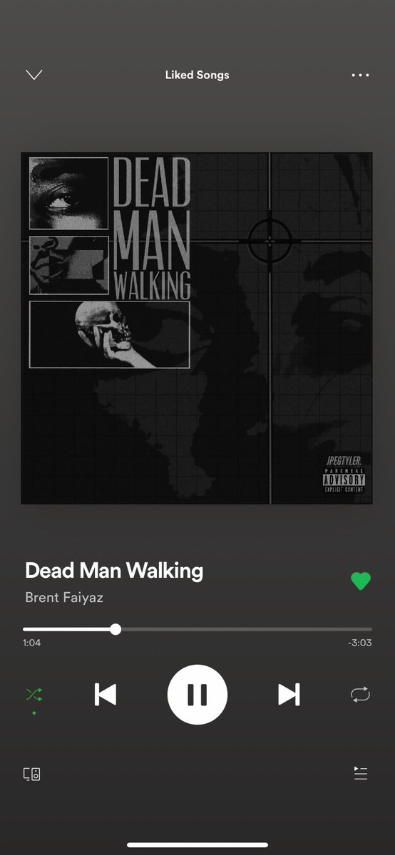 jpegtyler's tweet photo. Dead Man Walking - @brentfaiyaz 💀 https://t.co/RWUGvzi6Qk