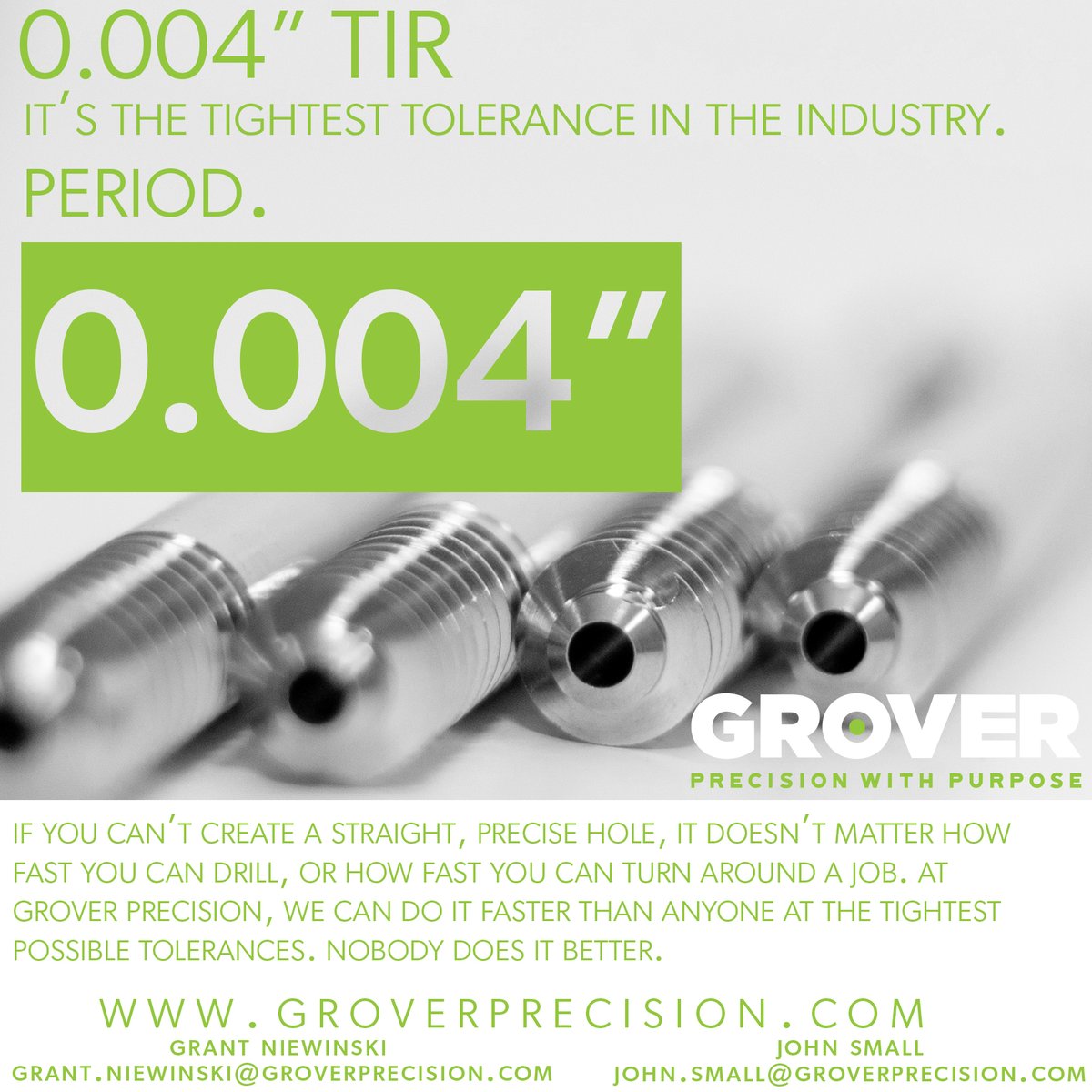 GroverPrecision's tweet photo. No matter how fast you can produce #PrecisionTubing, if you can't create a straight hole it won't work. We can - at the tightest tolerances in the industry. Find out more at https://t.co/4zCwcZE4Df or contact Grant at grant.niewinski@groverprecision.com. https://t.co/Ru9CyYt6ti