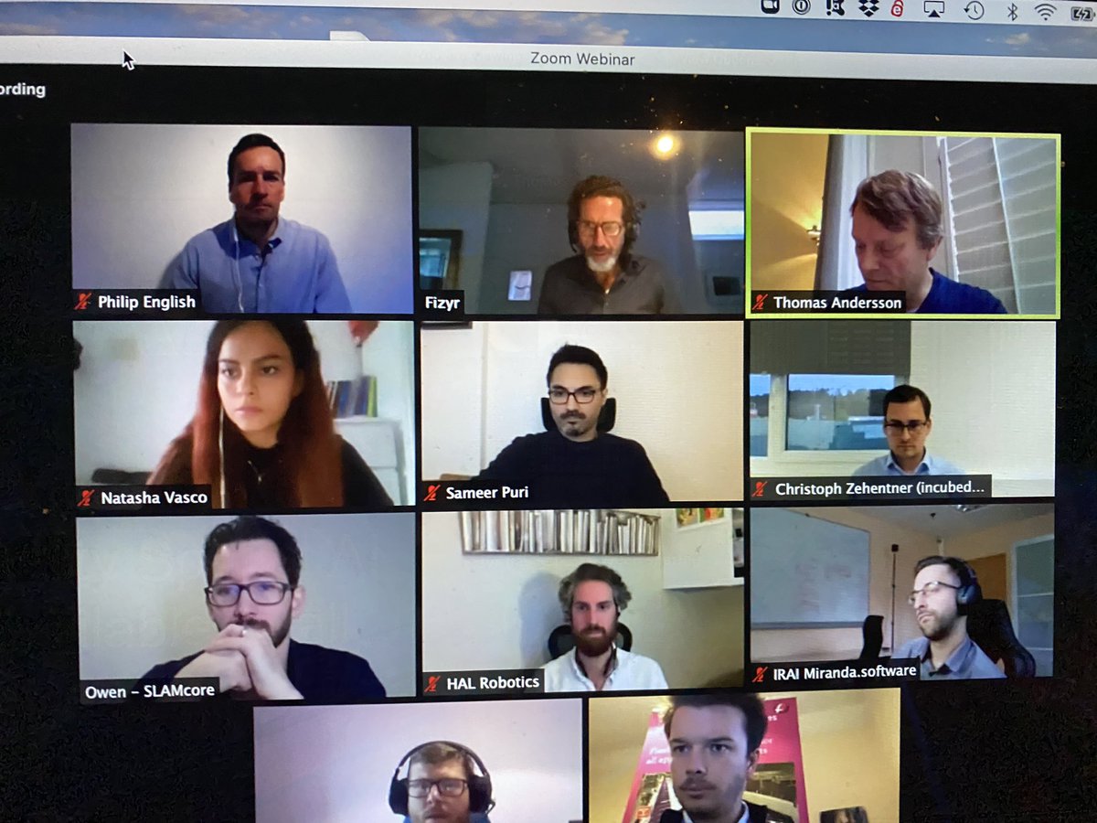 RussShaw1's tweet image. Great @TLA_Robotics webinar underway with companies from UK, France, Netherlands, Spain and Austria presenting @RobotCenterUK @AliasRobotics @SLAMcoreLtd @FizyrBV @HALrobotics @incubedIT @StephaneMassart - @TechLondonAdv @GlobalTechAdv