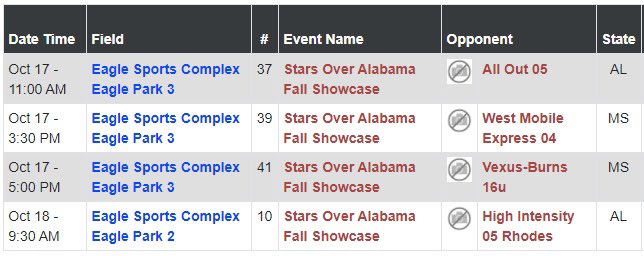 Vipers05's tweet photo. These Vipers are ready to compete at the Stars Over Alabama Showcase! 
👇 Check out our schedule 👇

@DCBEliteAcademy https://t.co/tkaWywZI5N